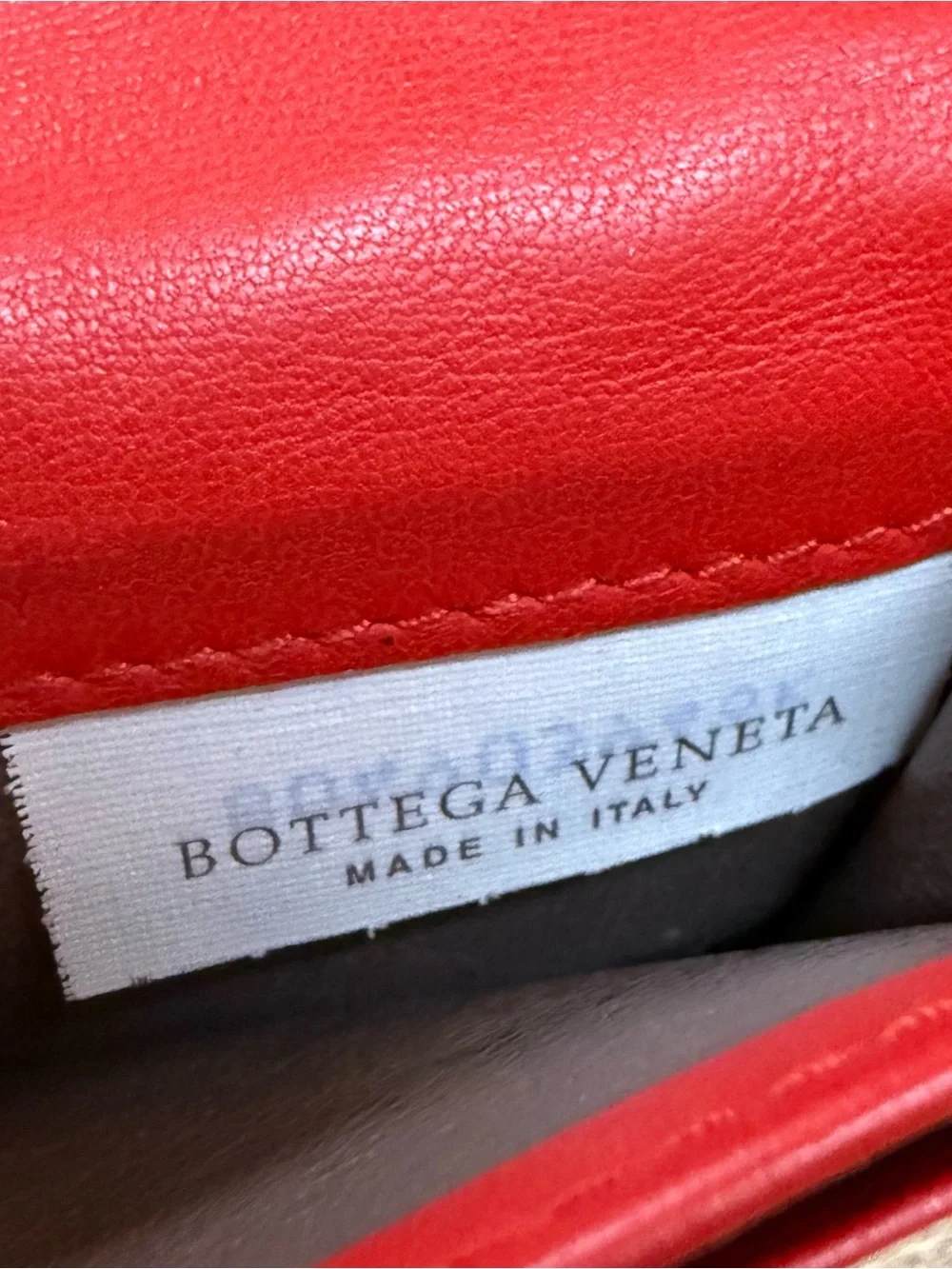 Bottega Veneta Intrecciato Red Woven Leather Card Case
